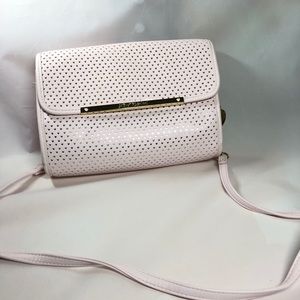 NWOT Betsey Johnson Perforated Heart Crossbody